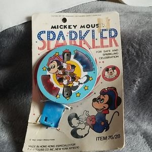 Vintage Disney Mickey Mouse Club Tin Sparkler